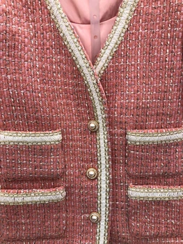 Vysoká Kvalita Tweed Vlna Sady 2021 Jeseň Zima 2 Dielna Sada Ženy Farebný Blok Vlnené Kabáty+Teplé Vlnené Sukne, Súpravy Oblečenie