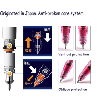Japonsko ZEBRA obmedzené mechanické ceruzky činnosť náplň MA85 anti-rozbité jadro systému, náčrt, výkres študent na skúšku