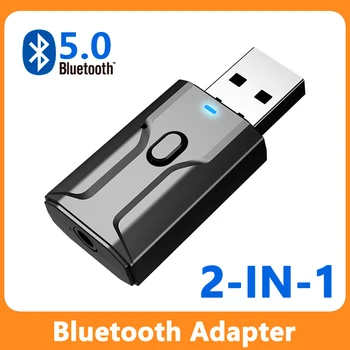 USB Bluetooth 5.0 Adaptér Bezdrôtovej Bluetooth Vysielač, Prijímač, 3.5 mm AUX Jack Music Audio Adaptér Pre PC TV Auto Hands-free