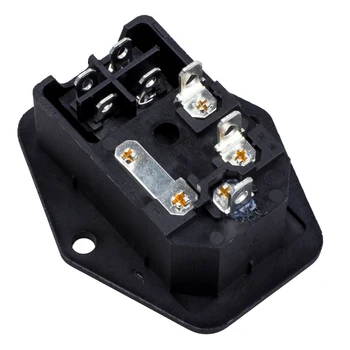 Vysokej Kvality, 3 Pin IEC320 C14 Vstupný Modul Plug Poistka Switch Muž elektrická Zásuvka 10A 250V