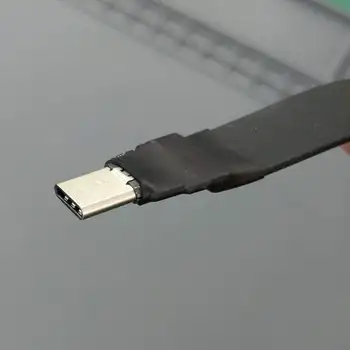 USB C C 3.1 GEN2 plochý dátový kábel pružné, mäkké riadok predlžovací kábel Typ-c samec samec tenké krátke Kábel