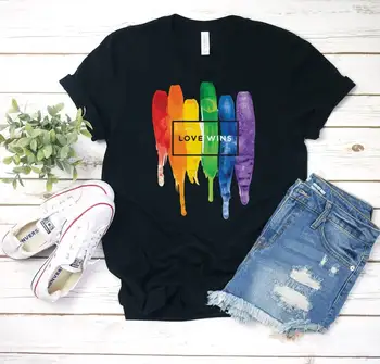 LGBT Pride Parade T-Shirt Dúhový Pride Rovnosť Povedomia Oblečenie Móda Bavlny O Neck T-shirt Bežné Krátke Rukáv Top Tees