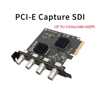 Acasis 4 Channel PCI-Express Zachytiť Kartu SDI Video Karta 1080P 60FPS Zachytiť Kartu pre Hru Stretnutie Live Streamingové Vysielanie