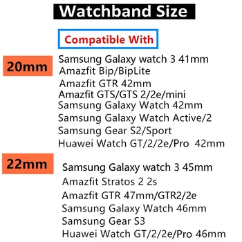 Silikónové Watchbands pre Samsung Galaxy Sledujte 3 20 mm Náramok Smart Šport Popruh pre Samsung Galaxy Sledovať 4 42mm Kapela Hodinky Remienok