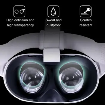 2 Páry HD Objektív Ochranná Fólia Pre Oculus Quest 2 VR Headset Anti-scratch Prachotesný TPU Mäkké Film Objektív Chránič VR Príslušenstvo