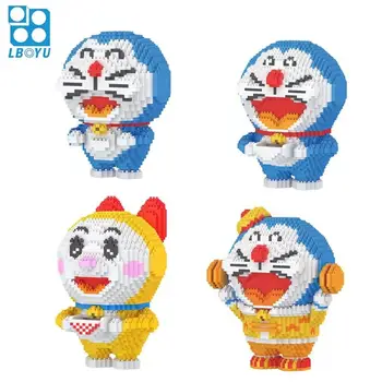 Cartoon Mini Bloky Doraemon Údaje Anime Budovy Plastové Tehly Juguetes Dievčatá, Hračky Pre Deti, Darčeky Vianočný Darček