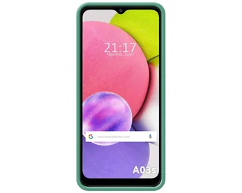 Ultra Mäkké kvapalné silikónové puzdro pre Samsung Galaxy A03s farba zelená