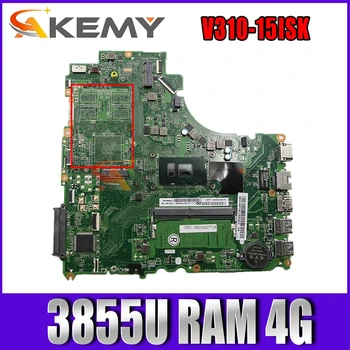 Akemy Pre Lenovo V310-15ISK V310-15IKB V510-15IKB notebook doske DA0LV6MB6F0 základná doska s procesorom 3855U RAM 4G test ok