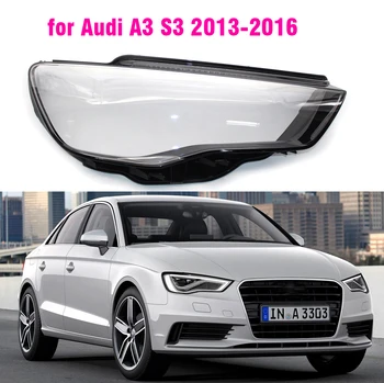 Pre Audi A3 2013-2016 objektív Svetlometu transparentné tienidlo Objektívu ľahkého Auta svetlo ochranný kryt plášťa