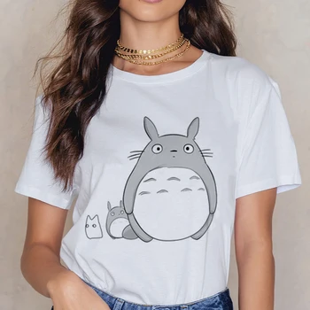 Nové Totoro Štúdio Ghibli T Shirt Ženy Harajuku Ullzang Tričko Fashion 90. rokov Anime T-shirt Vtipné Kreslené Tričká Top Tees Žena