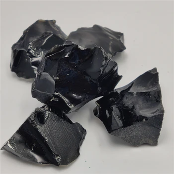 Prírodné Obsidian Kryštál Kremeňa Kameň Crystal Dekorácie, Ozdoby Domov Pomocou Reiki Liečenie Minerály, Kamene DIY Materiál