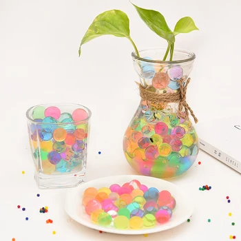 10 Tašky Zmiešané Farby Vody Bullet Gule Pearl Krištáľovo Vody Korálky Blato Tvarované Rásť Magic Balls pre Kvetu Rastlín Dekor Dobrý Darček