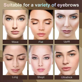 Nové Obočie Pečiatka Tvarovanie Make-Up Nepremokavé Obočie Prášok Prírodného Očí, Obočia Stick Vlasy Contour Line Brown Black 6 Farieb