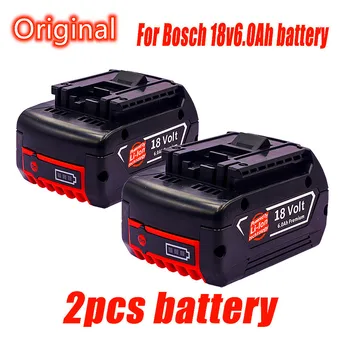 Nové Batérie 18V 6.0 Ah pre Bosch Elektrická Vŕtačka 18V 6000mAh Nabíjateľná Li-ion Batéria BAT609, BAT609G, BAT618, BAT618G, BAT614