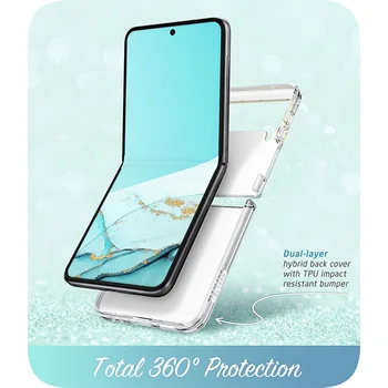 I-BLASON Pre Samsung Galaxy Z Flip 3 Veci 5G (2021) Cosmo Slim Štýlový Ochranný Nárazník Prípade Bez zabudovaného Screen Protector