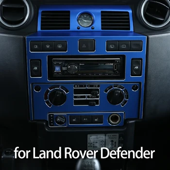 Pre Land Rover Defender 110 2008-18 Hliníkovej Zliatiny Auto Stredovej Konzoly Klimatizácia Dekoratívny Panel Nálepky Auto Príslušenstvo
