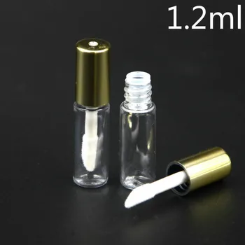 2-20pcs x 1,2 ml Mini Plastové Prázdne Transparentný Lesk na Pery Trubice Lesk na Pery Fľaše, Nádoby PET Lesk na Pery Trubice
