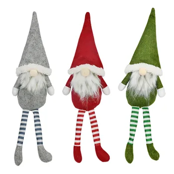 Vianočné Anonymný Bábiky Zelená Červená Sivá Santa Claus Oranments Šťastné A Veselé Vianoce, Výzdoba Pre Domáce 2021 Deti Naviidad Darčeky Prospech