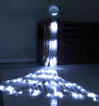 3X3M 320 LED Vodopád Nepremokavé meteorický dážď Dážď String Svetlo Vianoce Svadba Opony Cencúľ Víla String Garland