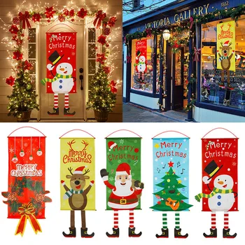 1PC 2020 Veselé Vianoce Verandu Dvere, Okno Banner Visí Ozdoby Vianočné Dekorácie Pre Domov Shop Vianoce, Šťastný Nový Rok 2021