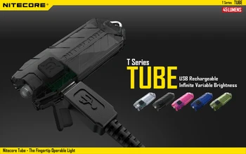 Pôvodné Cena Nitecore Trubice 45 Lumenov USB Nabíjateľné LED Keychain Baterka Svetlo