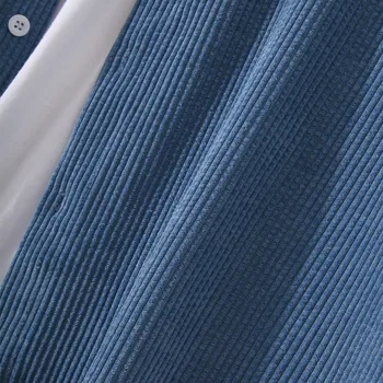 Muži Oblečenie 2022 Nové Menčester Farby Zodpovedajúce Voľné Ležérne pánske s Dlhým rukávom Tričko Bavlna Bunda Trend Mládež kórejská Verzia