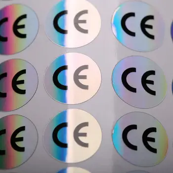80pcs Hologram Nálepky CE Certifikovaný Label Nálepka Priemer 10*10 mm v Pohode Gradient Farby Vodotesný Pre Elektronické