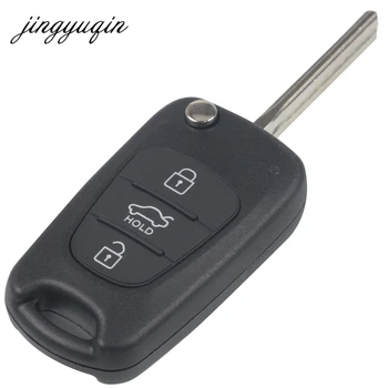 Jingyuqin 20pcs/veľa Diaľkové Kľúča Vozidla Shell 3 BT Flip Skladací Kľúč Prípade Pre Kia K2 K5 Rio 3 Picanto Ceed Cerato Sportage Pre Hyundai