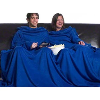 2X BATAMANTA fleece deka s rukávmi župan SILLON gauč alebo posteľ je vidieť na TV 2 jednotky ORIGINÁLNY darček s zime vrecku