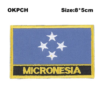 MAURÍCIUS Vlajka patcheswork tkaniny, výšivky patch cutstom DIY nálepky na oblečenie PT0119-R