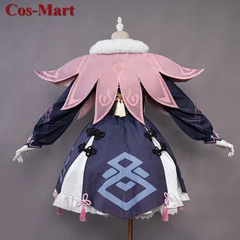 Cos-Mart Hra Genshin Vplyv Yunjin Cosplay Kostým Han Prvky Krásne Jednotné Šaty Činnosť Strany Úlohu Hrať Oblečenie Nové