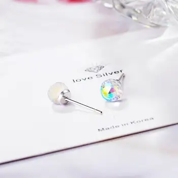 Nové Jednoduché Roztomilý Aurora Farebné Cukríky Crystal Stud Náušnice Pre Ženy Trend Tvorivé Strany Darčeky, Šperky SAE292