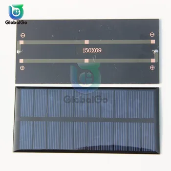 5V 300MA 1.5 W Výstupný Solárne Nabíjačky Batérií Poplatok Regulátory Solárneho Panelu 150*69MM
