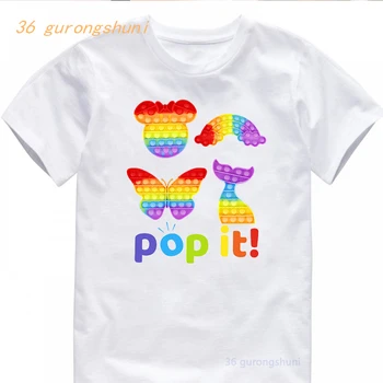 Legrační karikatúra deti t tričko pre chlapcov deti Oblečenie Pop dievčatá oblečenie Pop tričko dievča zviera tlače graphic tee To t-shirt