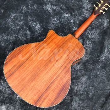 Matný Hotové Všetky Koa Dreva PS14ce Akustická Gitara,Abalone 41 Palcov Eben hmatníkom Rezu Pevné Koa Guitarra